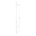 Nowodvorski Lampa wisząca LASER 750 1x10W only LED 50/60Hz - Stal lakierowana - Satynowy czekoladowy 10447