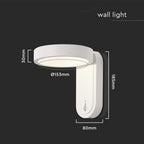 5W Lampa Ścienna LED / Barwa: 3000+4000K / Obudowa: Biała