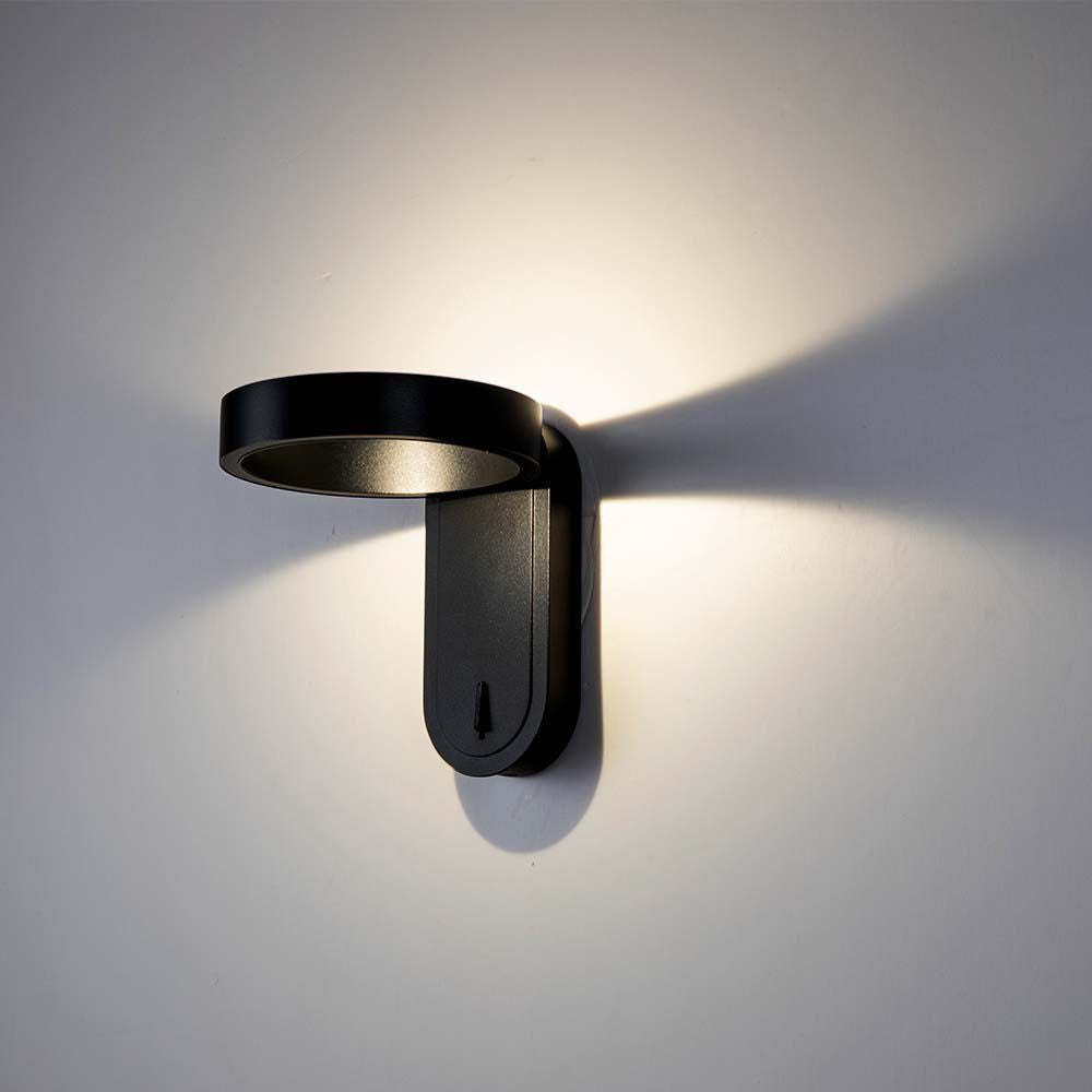 5W Lampa Ścienna LED / Barwa: 3000+4000K / Obudowa: Czarna