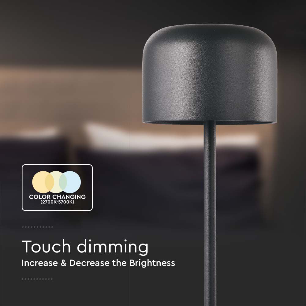 1.5W Lampa LED / Barwa: 3000K+6000K / Obudowa: Czarna