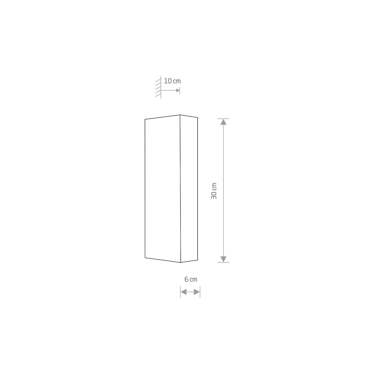 Nowodvorski Kinkiet MALMO 10W only LED 50/60Hz - Aluminium - Złoty 10457