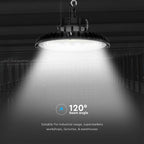200W Oprawa Highbay LED / Barwa: 3w1 / Wydajność: 160lm/w / Kąt 120'