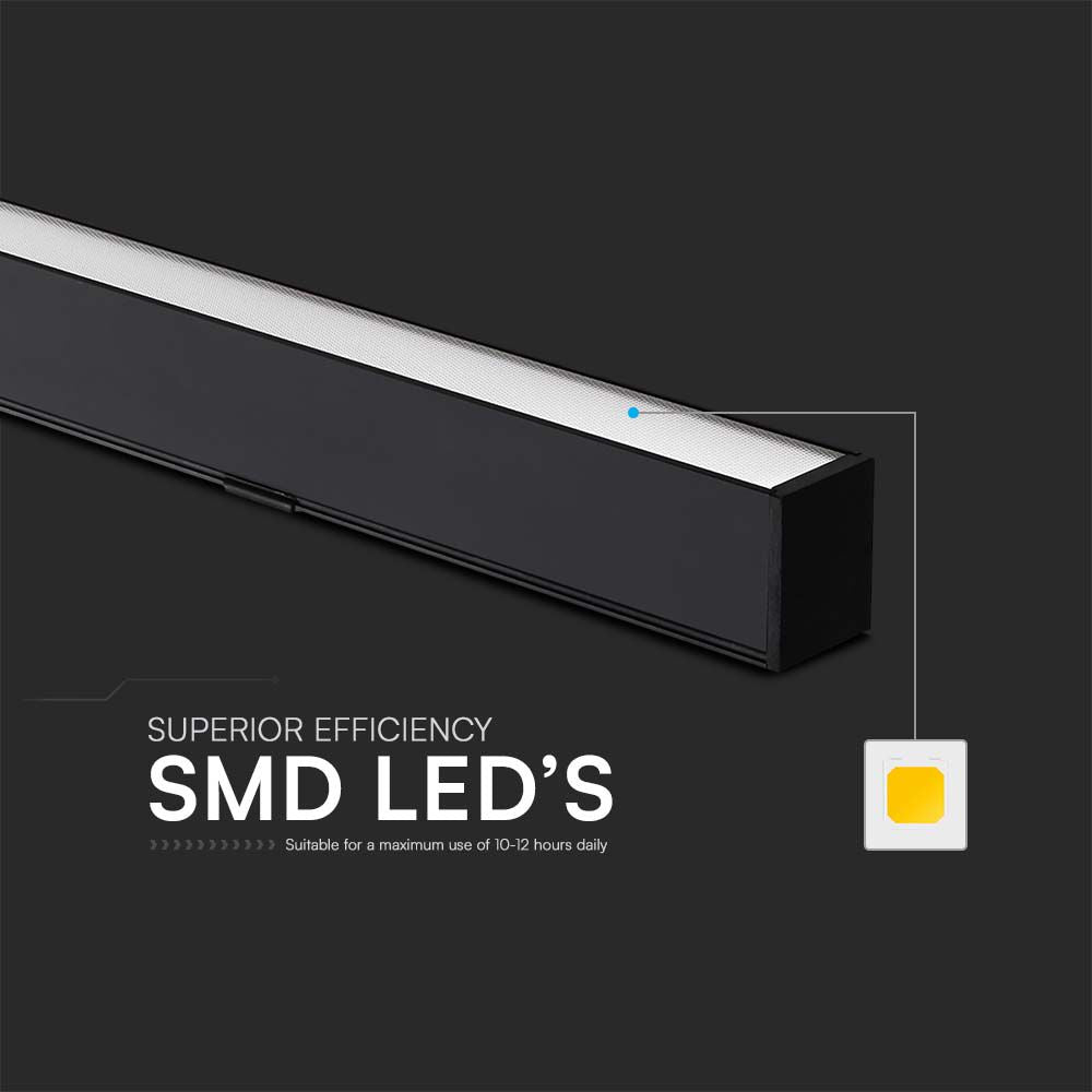 40W Lampa Biurowa / Chip SAMSUNG / Barwa: 3w1 / Obudowa: Czarna