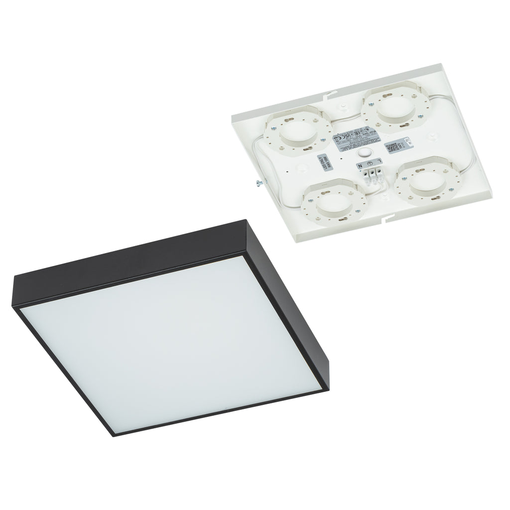 Nowodvorski Plafon QUAD 15W only LED 50/60Hz - Stal lakierowana - Czarny