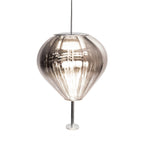 Maxlight Lampa wisząca Palloncini I - Metal + szkło - Biały + chrom + szkło dymione P0576