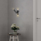 Dwustronna lampa ścienna LED / Obudowa: Czarna
