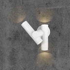 Dwustronna lampa ścienna LED / Obudowa: Biała