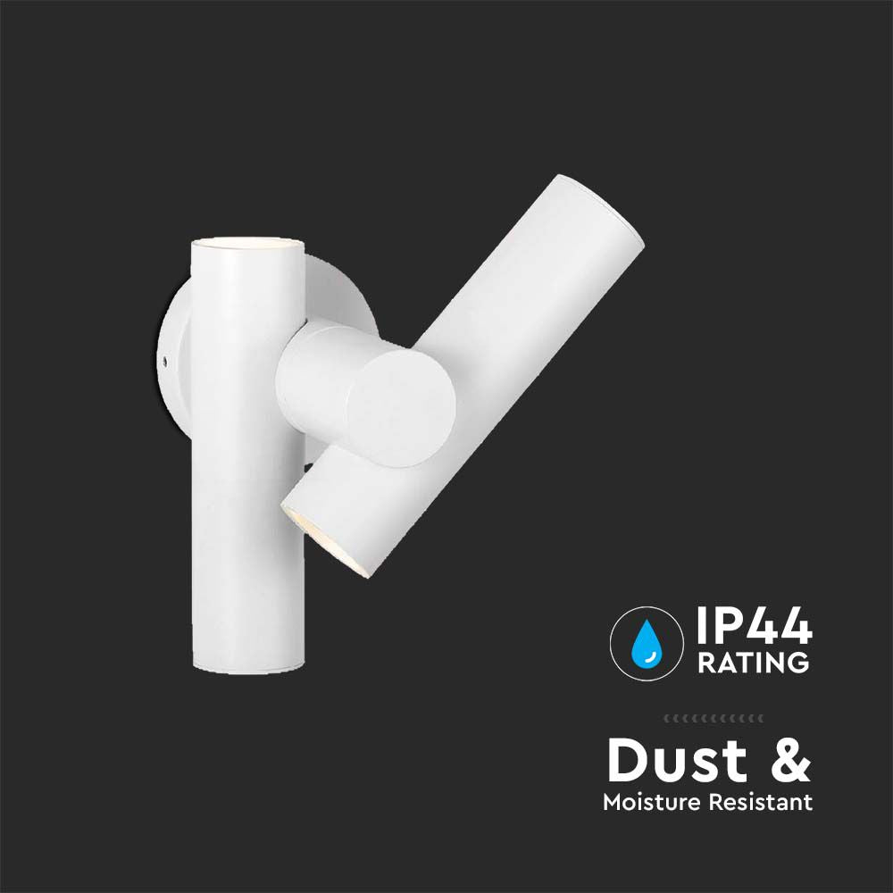 Dwustronna lampa ścienna LED / Obudowa: Biała