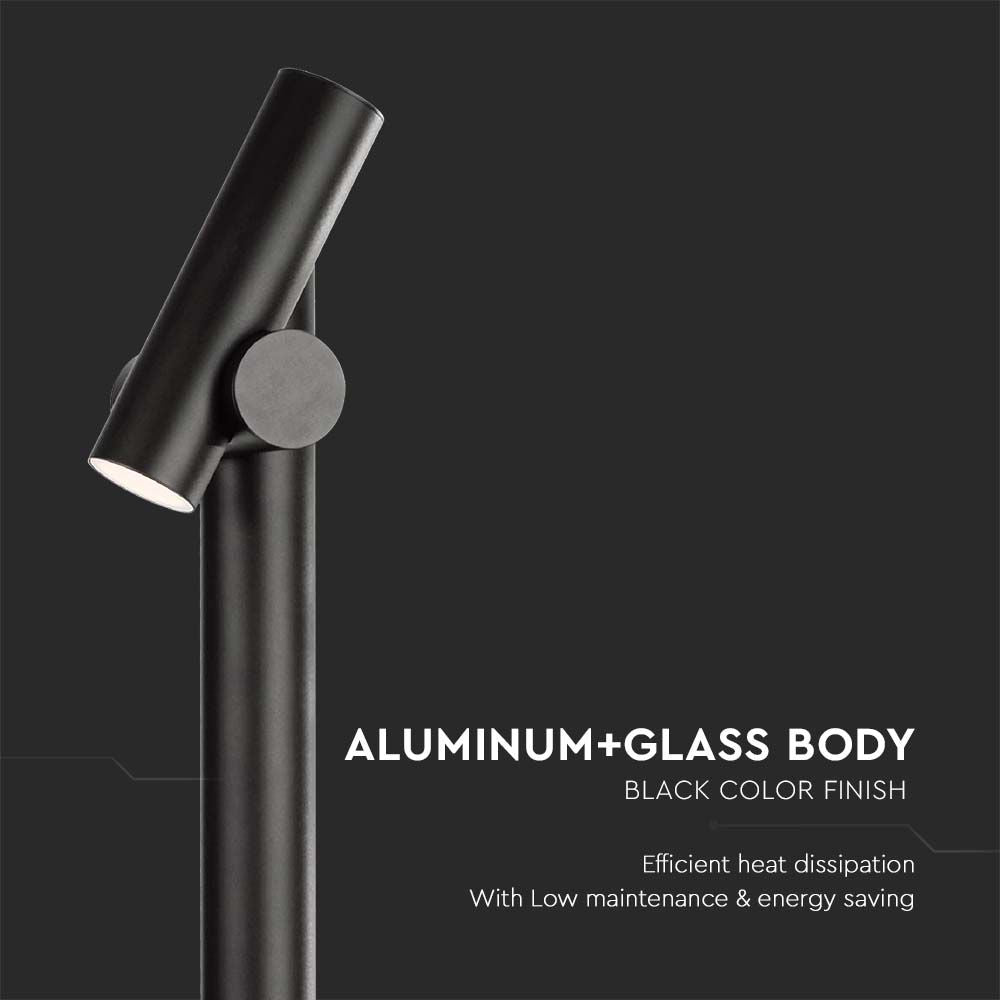 Słupek ogrodowy LED (129X159X1000mm) / Obudowa: Czarna