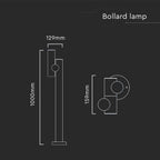 Słupek ogrodowy LED (129X159X1000mm) / Barwa: 4000K / Obudowa: Biała