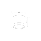 Nowodvorski Lampa downlights natynkowa SILBA 12W only LED 50/60Hz - Aluminium lakierowane - Czarny 10477