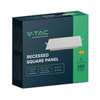3W Panel LED Podtynkowy / Barwa: 4000K / Kształt: Kwadratowy
