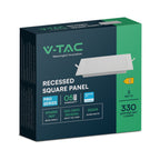 3W Panel LED Podtynkowy / Chip SAMSUNG / 5 Lat gwarancji / Barwa:6500K / Kształt: Kwadratowy / Biały