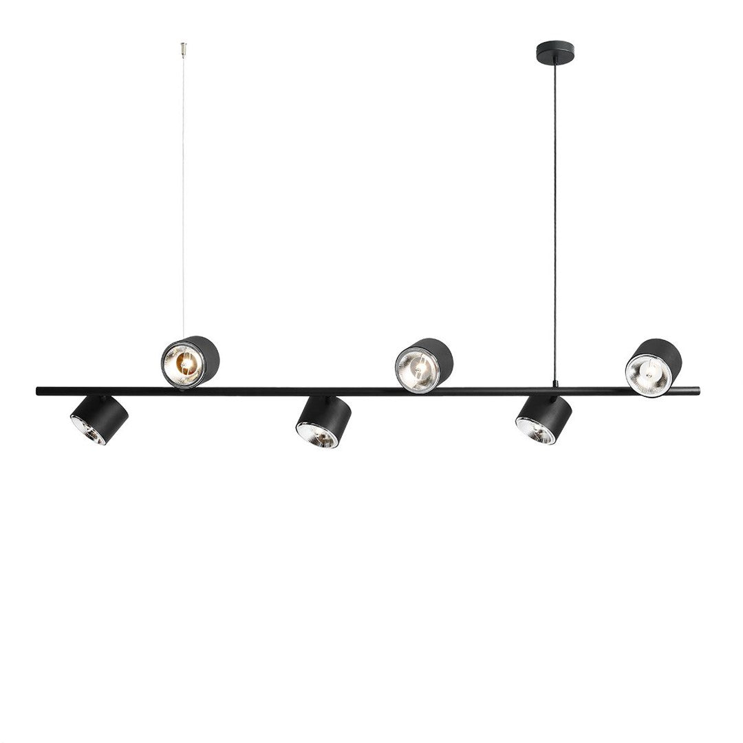 Aldex Lampa Wisząca Bot 6 Black - Metal - Czarny 1047K
