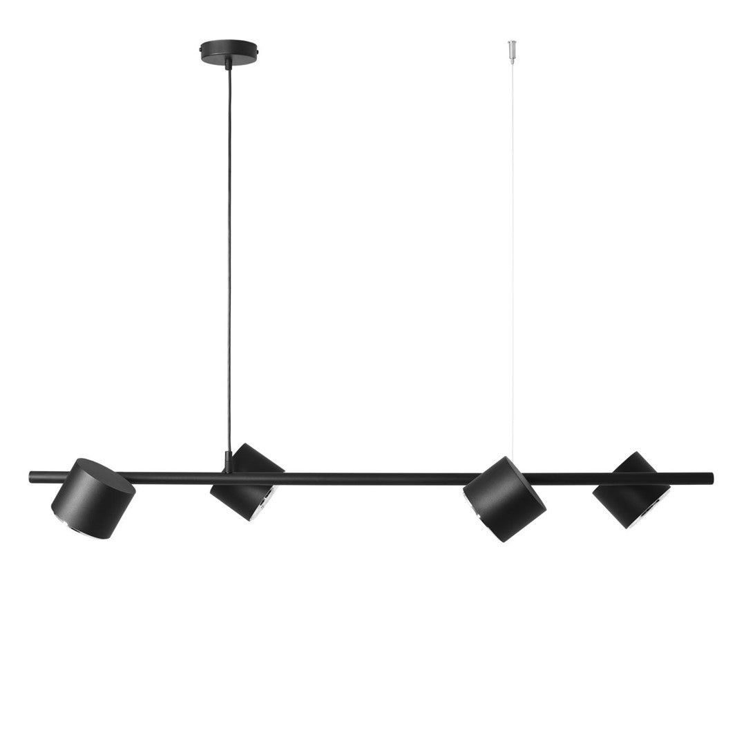 Aldex Lampa Wisząca Bot 4 Black - Metal - Czarny 1047L