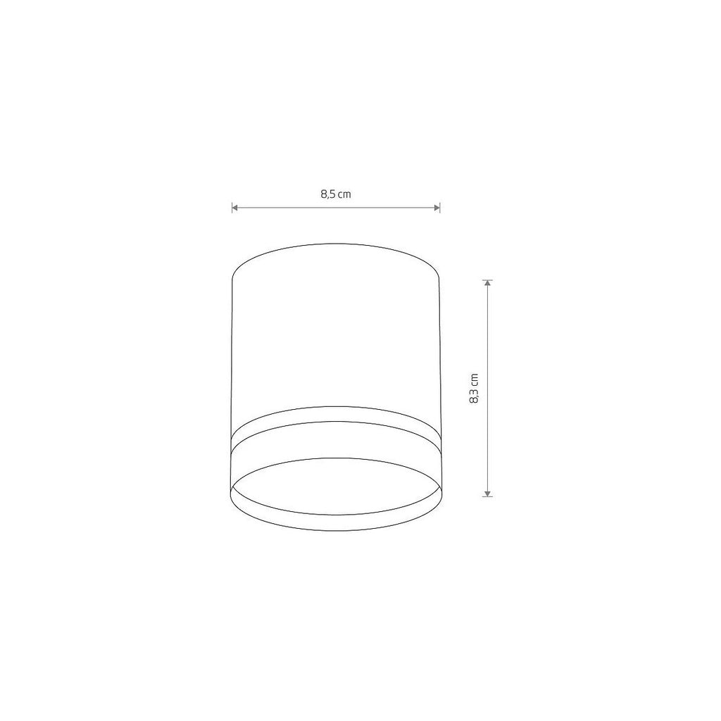 Nowodvorski Lampa downlights natynkowa CRES 12W only LED 50/60Hz - Aluminium lakierowane - Czarny 10480