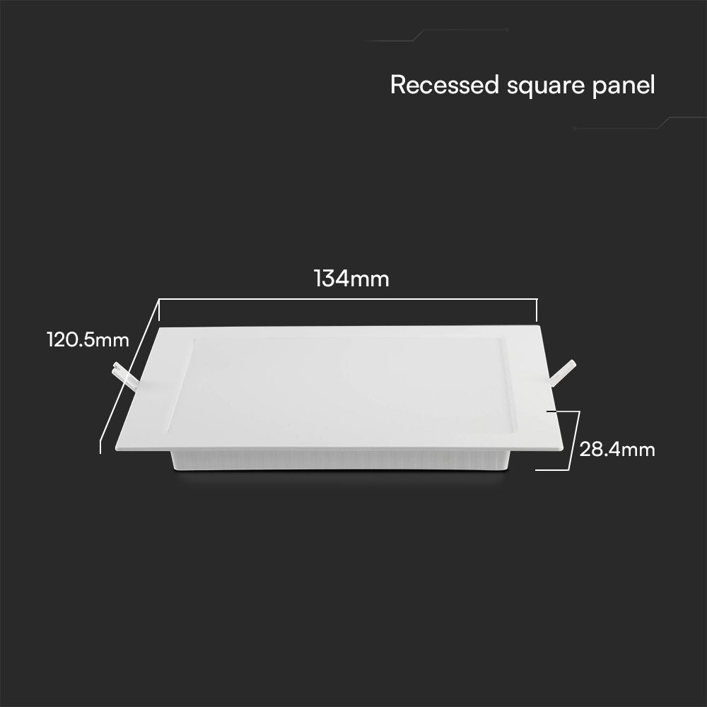 6W Panel LED Podtynkowy / Chip SAMSUNG / 5 Lat gwarancji / Barwa:3000K / Kształt: Kwadratowy / Biały