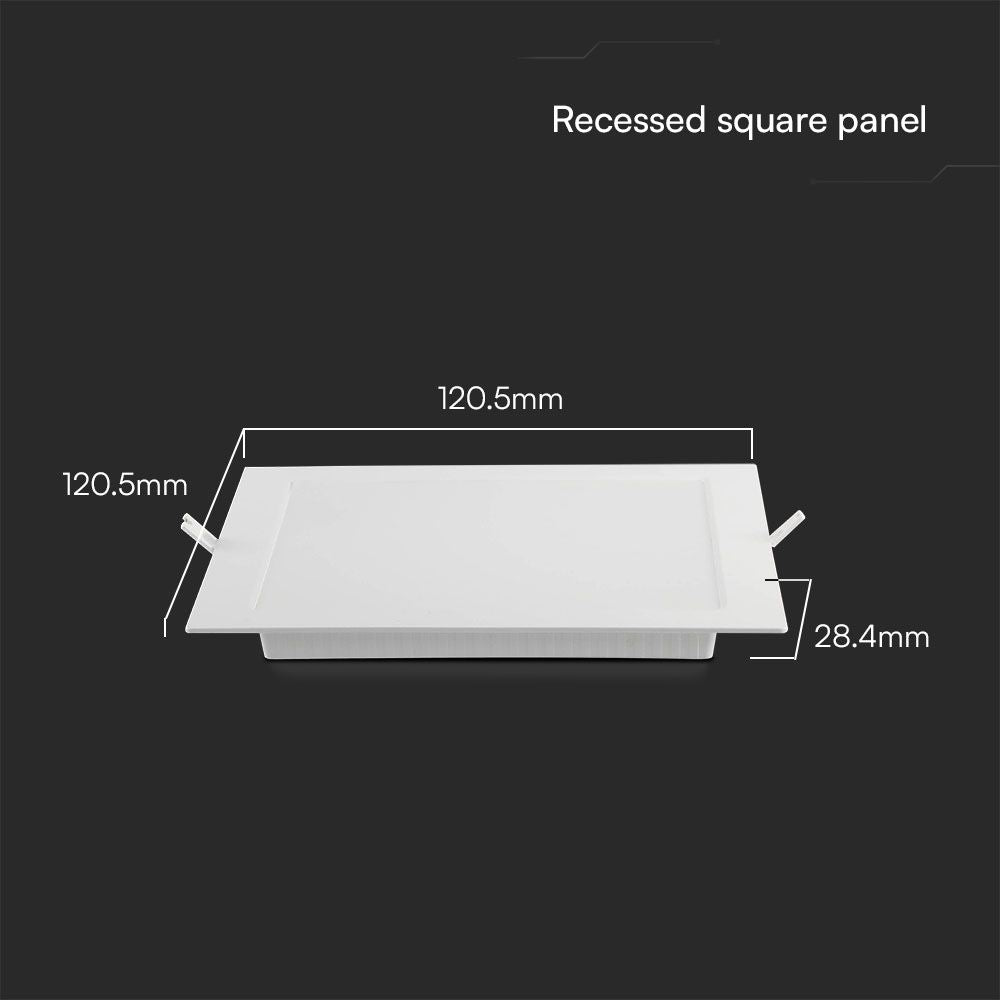 6W Panel LED Podtynkowy / Chip SAMSUNG / 5 Lat gwarancji / Barwa:6500K / Kształt: Kwadratowy / Biały