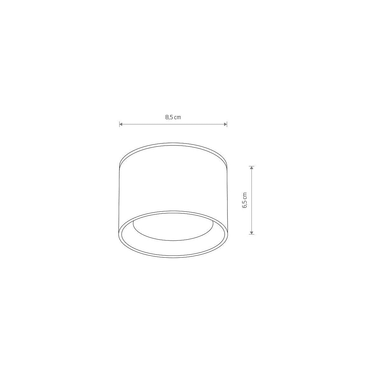 Nowodvorski Lampa downlights natynkowa BOL 12W only LED 50/60Hz - Aluminium lakierowane - Biały 10483