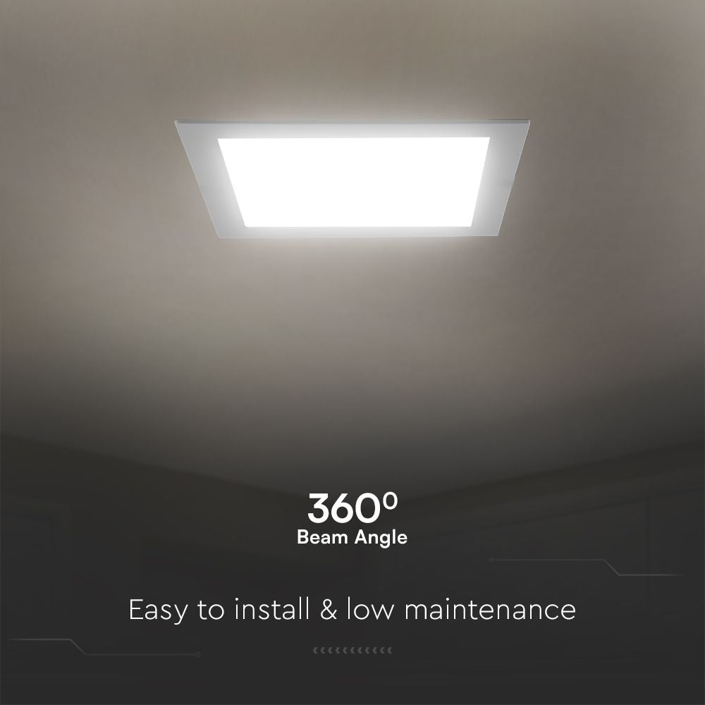 12W Panel LED Podtynkowy / Chip SAMSUNG / 5 Lat gwarancji / Barwa:4000K / Kształt: Kwadratowy / Biały