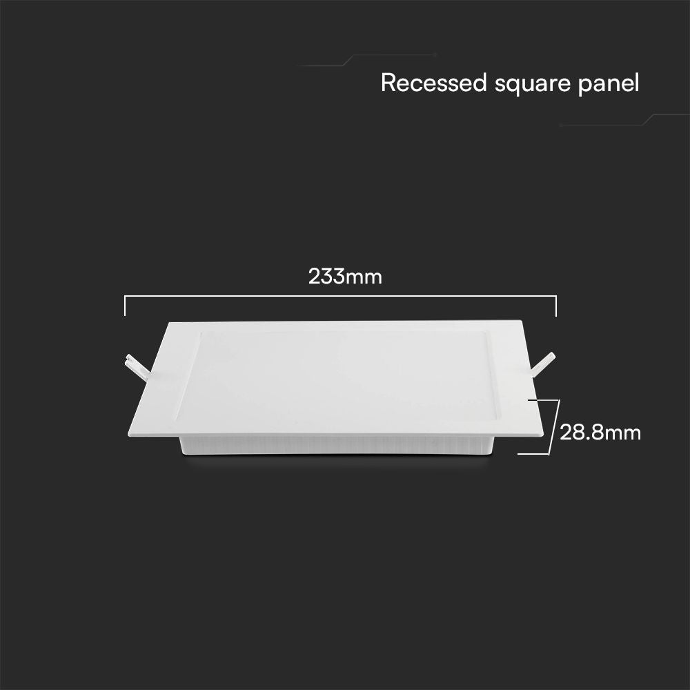 18W Panel LED Podtynkowy / Chip SAMSUNG / 5 Lat gwarancji / Barwa:4000K / Kształt: Kwadratowy / Biały