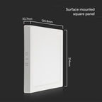 6W Panel LED Natynkowy / Chip SAMSUNG / 5 Lat gwarancji / Barwa:3000K / Kształt: Kwadratowy / Biały