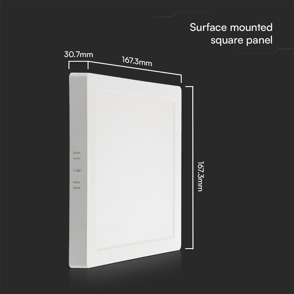 12W Panel LED Natynkowy / Chip SAMSUNG / 5 Lat gwarancji / Barwa:6500K / Kształt: Kwadratowy / Biały