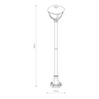Nowodvorski Lampa stojąca AMELIA 10W only LED 50/60Hz IP44 - Aluminium lakierowane - Czarny I 10497