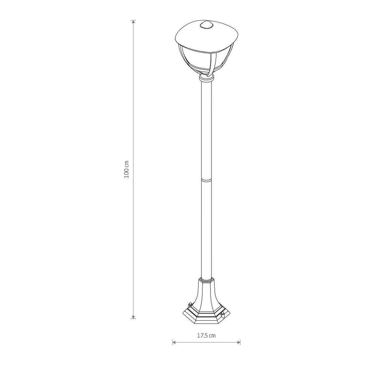 Nowodvorski Lampa stojąca AMELIA 10W only LED 50/60Hz IP44 - Aluminium lakierowane - Czarny I 10497