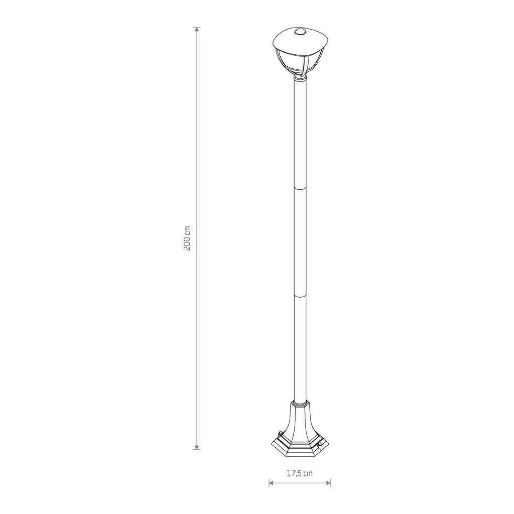 Nowodvorski Lampa stojąca AMELIA 10W only LED 50/60Hz IP44 - Aluminium lakierowane - Czarny II 10498