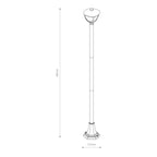 Nowodvorski Lampa stojąca AMELIA 10W only LED 50/60Hz IP44 - Aluminium lakierowane - Czarny II 10498