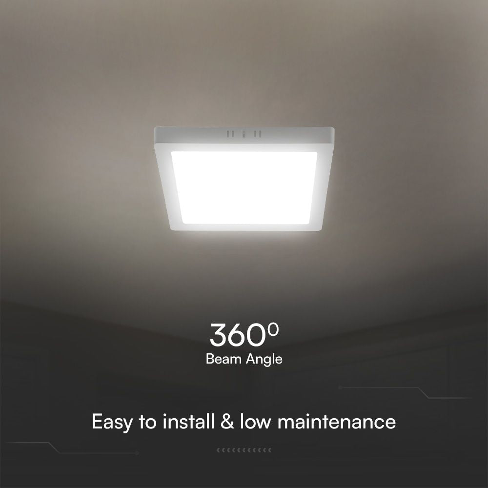 18W Panel LED Natynkowy / Chip SAMSUNG / 5 Lat gwarancji / Barwa:3000K / Kształt: Kwadratowy / Biały