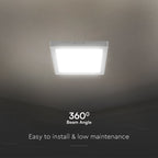 18W Panel LED Natynkowy / Chip SAMSUNG / 5 Lat gwarancji / Barwa:4000K / Kształt: Kwadratowy / Biały