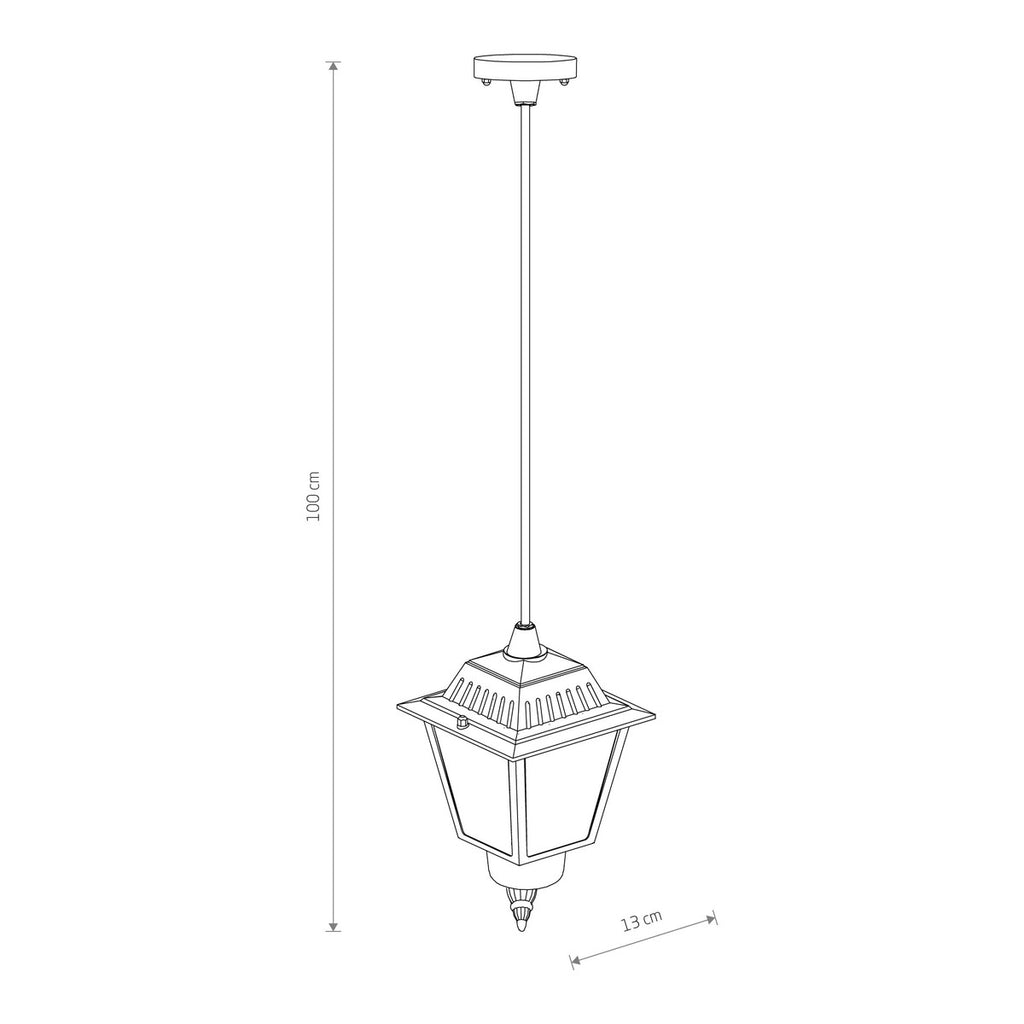 Nowodvorski Lampa wisząca ANA 10W only LED 50/60Hz IP44 - Aluminium lakierowane - Czarny 10500