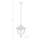 Nowodvorski Lampa wisząca ANA 10W only LED 50/60Hz IP44 - Aluminium lakierowane - Czarny 10500