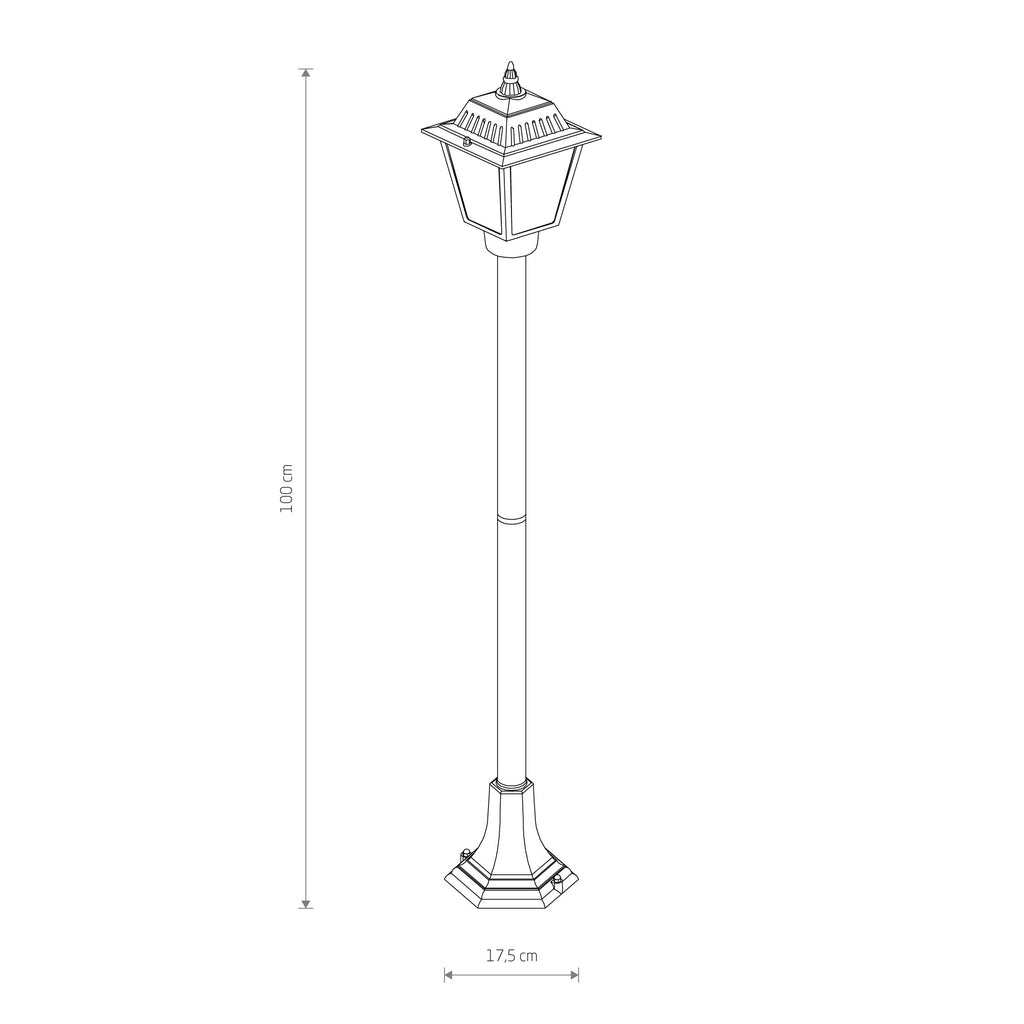 Nowodvorski Lampa stojąca ANA 10W only LED 50/60Hz IP44 - Aluminium lakierowane - Czarny I 10501