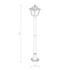 Nowodvorski Lampa stojąca ANA 10W only LED 50/60Hz IP44 - Aluminium lakierowane - Czarny I 10501
