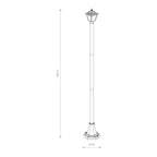 Nowodvorski Lampa stojąca ANA 10W only LED 50/60Hz IP44 - Aluminium lakierowane - Czarny II 10502