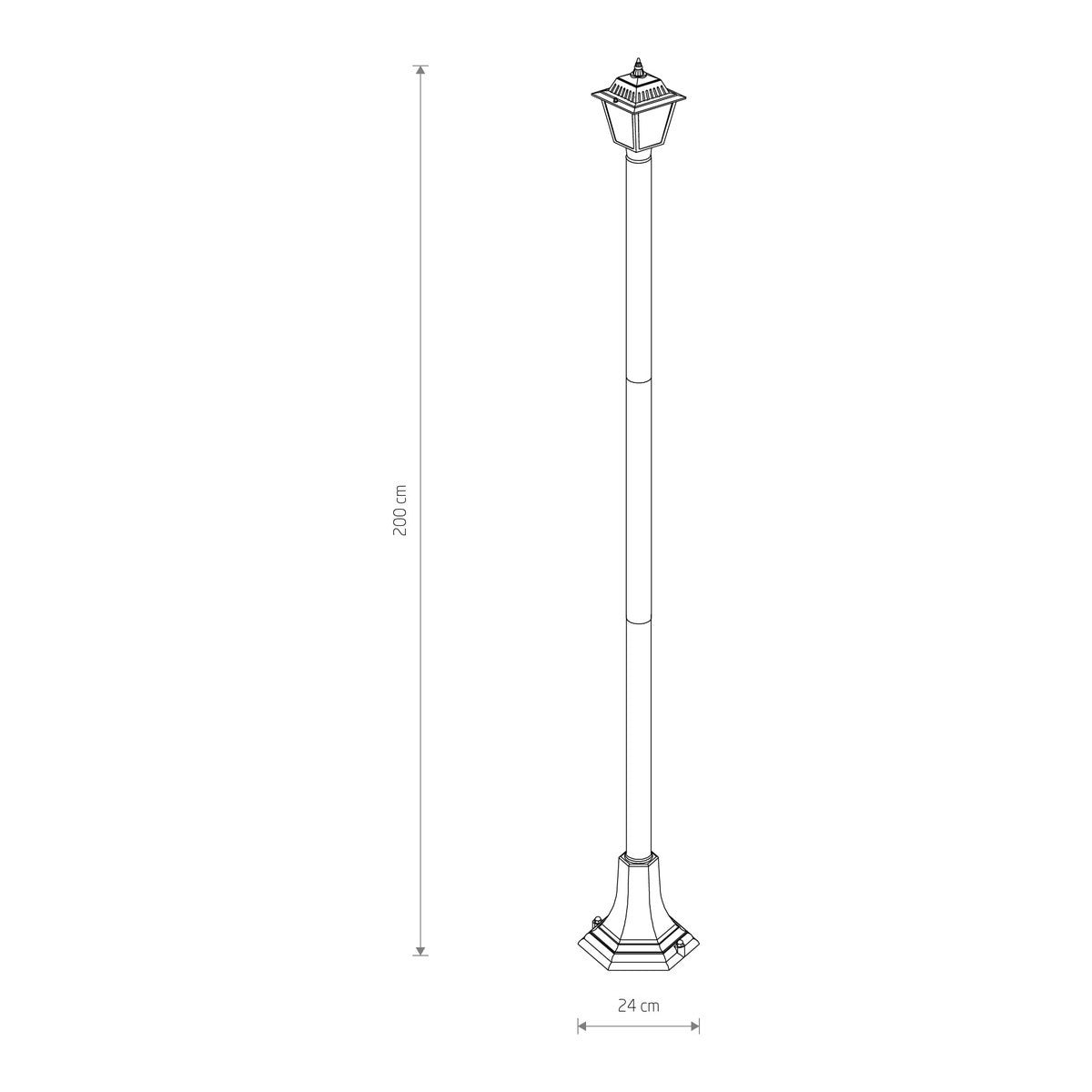 Nowodvorski Lampa stojąca ANA 10W only LED 50/60Hz IP44 - Aluminium lakierowane - Czarny II 10502