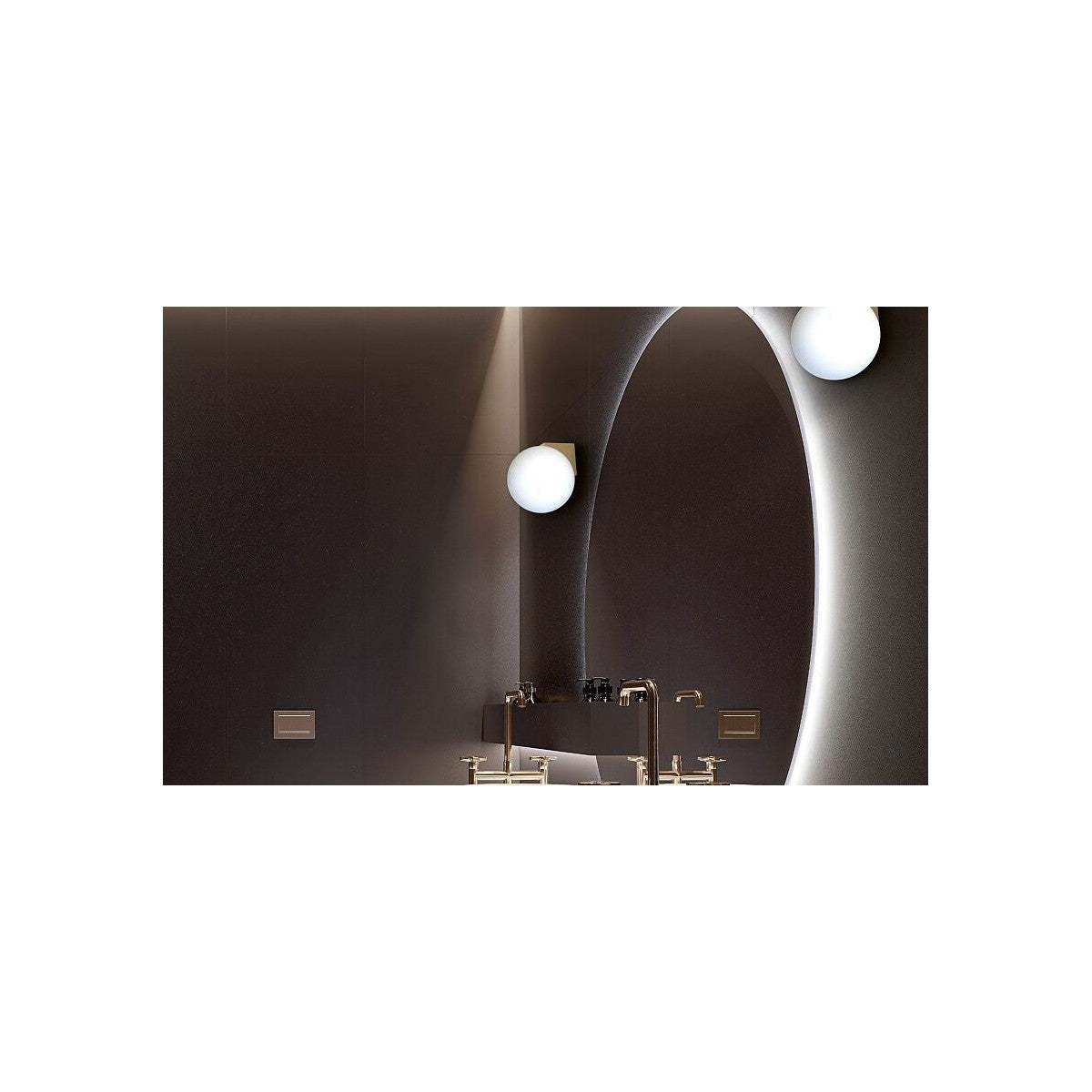 Nowodvorski Kinkiet ALOE 10W only LED 50/60Hz - Stal mosiądzowana - Miedziany 10525