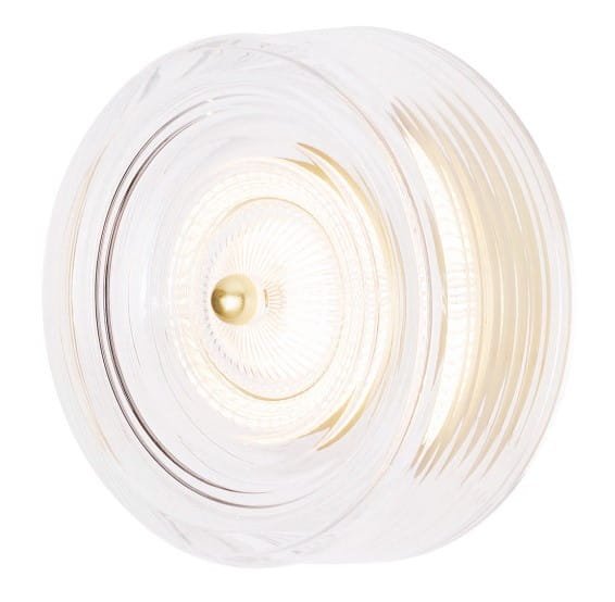 Maxlight Kinkiet Lipari - Aluminium + akryl - Złoty szczotkowany W0358