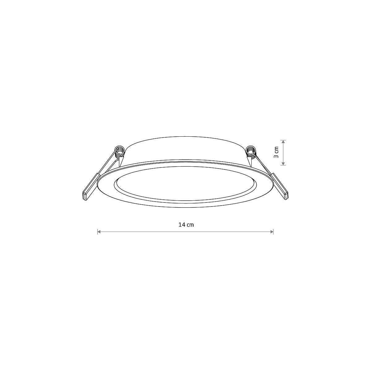 Nowodvorski Lampa downlights podtynkowa MYKONOS LED 10W 10W 50/60Hz - Tworzywo sztuczne - Biały II 10538