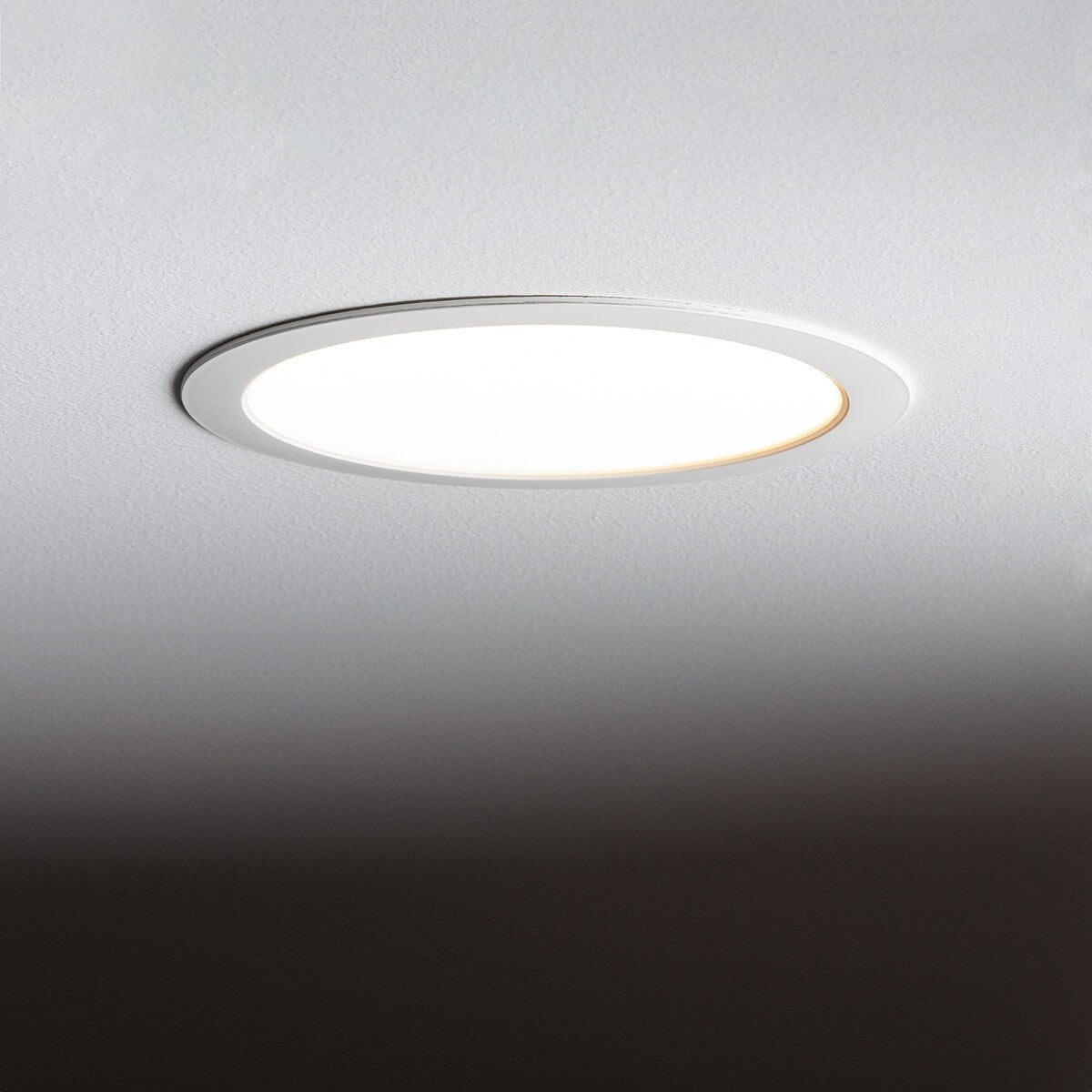 Nowodvorski Lampa downlights podtynkowa MYKONOS LED 15W 15W 50/60Hz - Tworzywo sztuczne - Biały I 10540 - lampa włączona