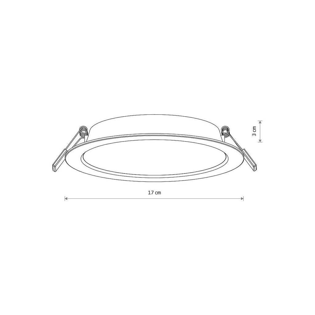 Nowodvorski Lampa downlights podtynkowa MYKONOS LED 15W 15W 50/60Hz - Tworzywo sztuczne - Biały I 10540
