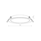 Nowodvorski Lampa downlights podtynkowa MYKONOS LED 15W 15W 50/60Hz - Tworzywo sztuczne - Biały I 10540