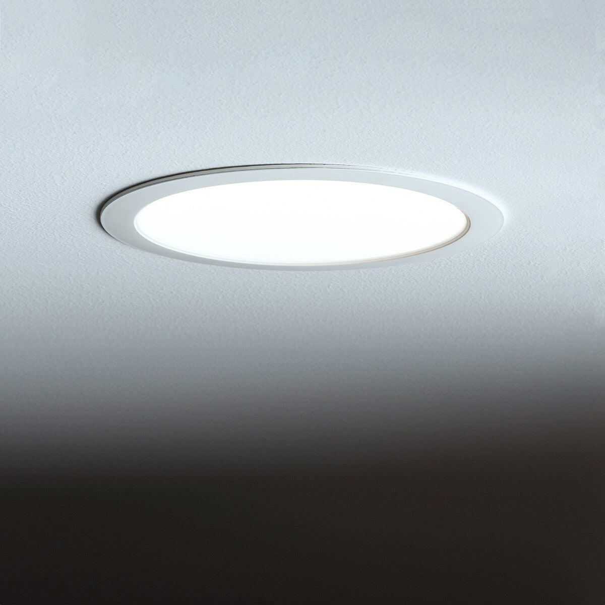 Nowodvorski Lampa downlights podtynkowa MYKONOS LED 15W 15W 50/60Hz - Tworzywo sztuczne - Biały II 10541 - lampa włączona