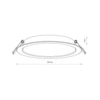 Nowodvorski Lampa downlights podtynkowa MYKONOS LED 18W 18W 50/60Hz - Tworzywo sztuczne - Biały I 10542