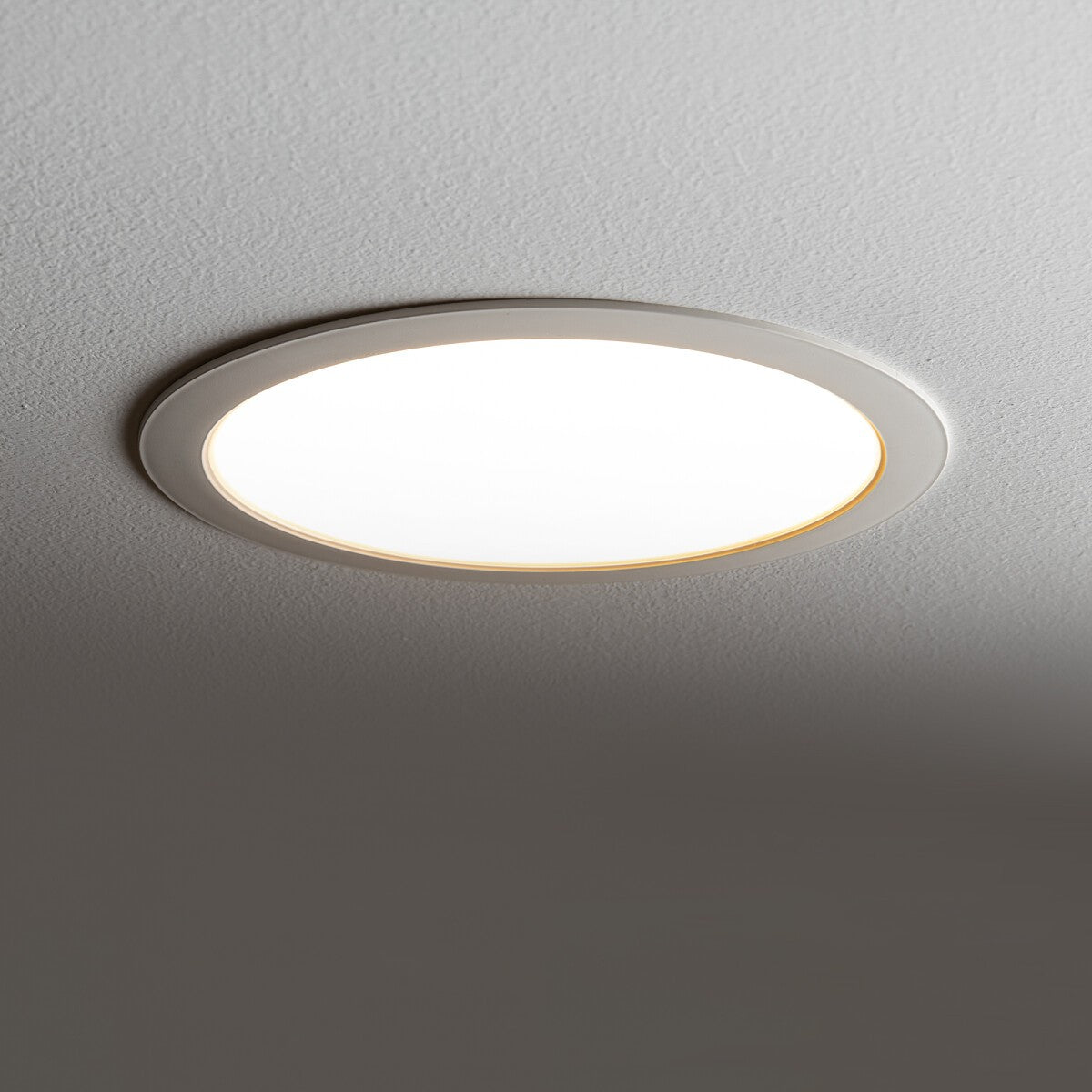 Nowodvorski Lampa downlights podtynkowa MYKONOS LED 24W 24W 50/60Hz - Tworzywo sztuczne - Biały I 10544 - lampa włączona