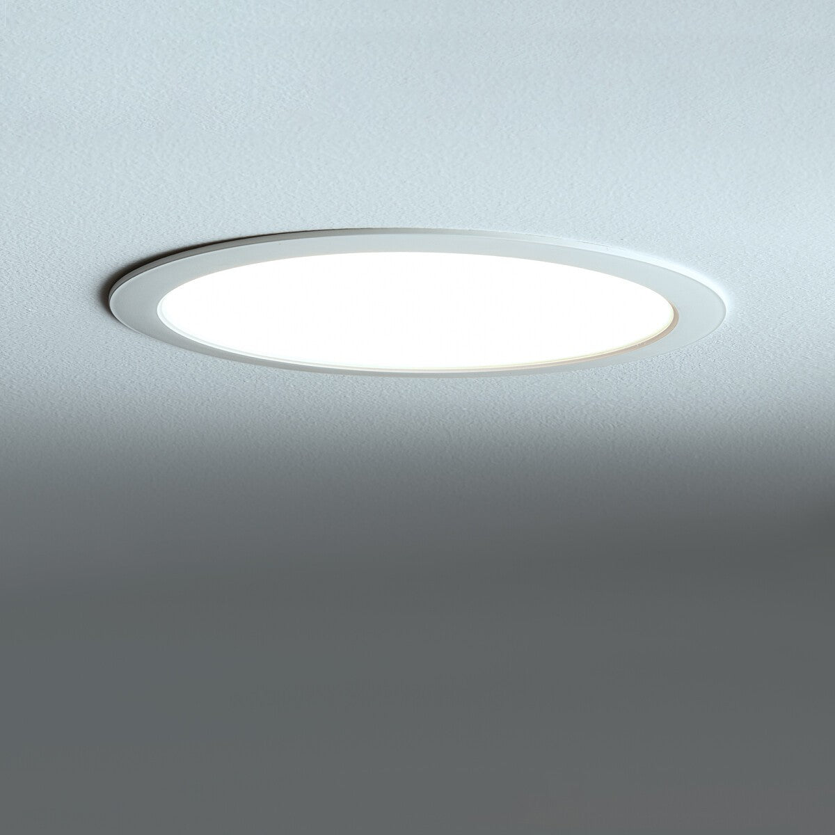 Nowodvorski Lampa downlights podtynkowa MYKONOS LED 24W 24W 50/60Hz - Tworzywo sztuczne - Biały II 10545 - lampa włączona