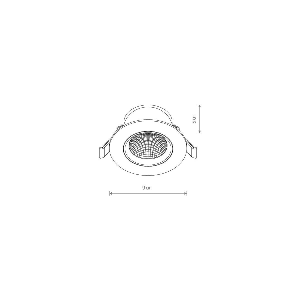 Nowodvorski Lampa downlights podtynkowa EGINA LED 5W 5W 50/60Hz - Tworzywo sztuczne - Biały II 10547